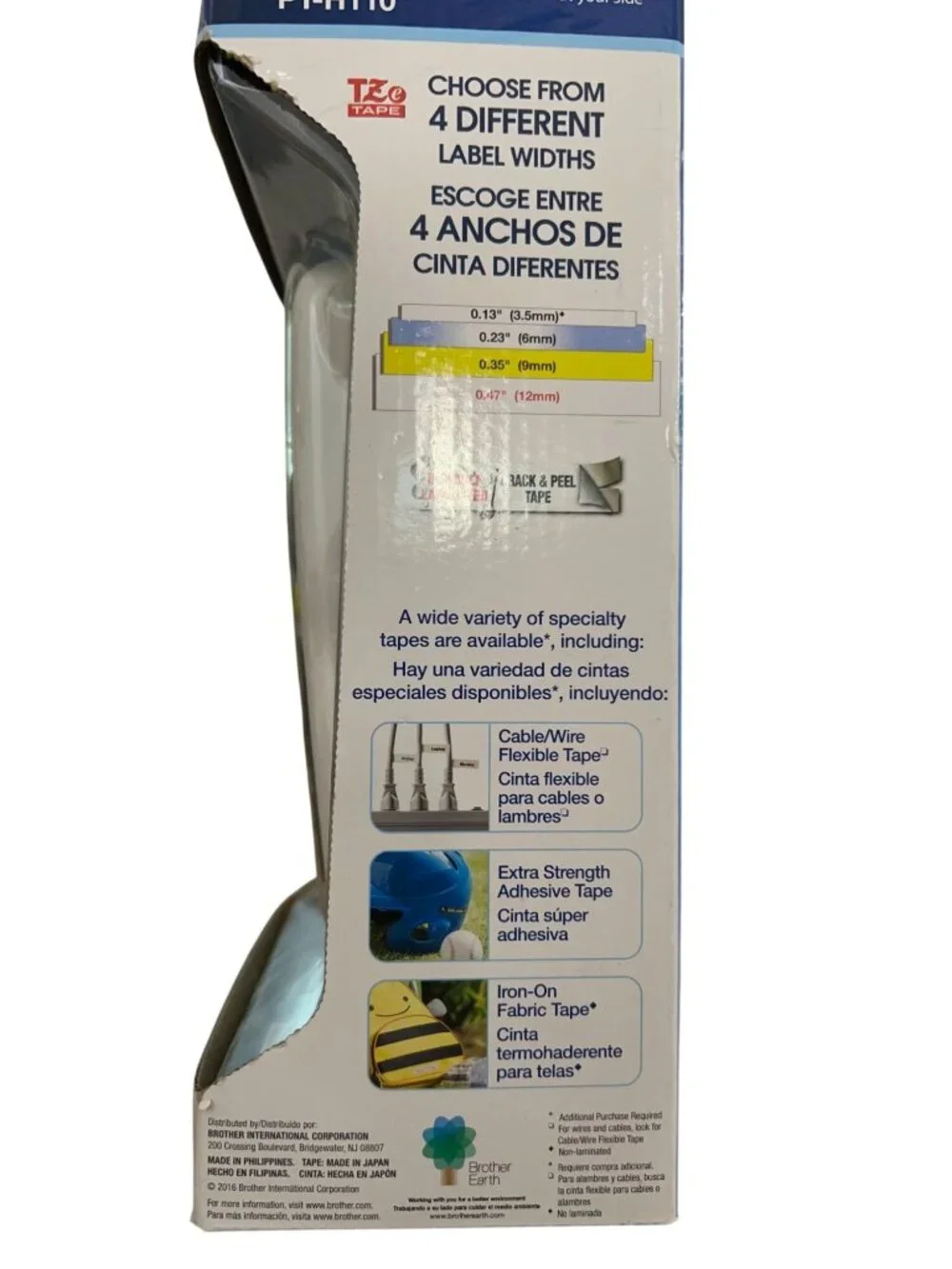NEW Brother P-Touch PT-H110 2 Lines Portable Label Maker MSRP $65